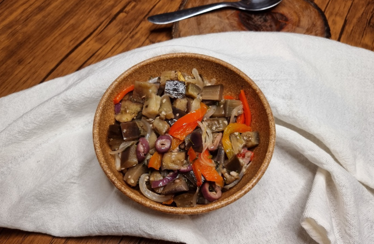 Salada de berinjela no forno